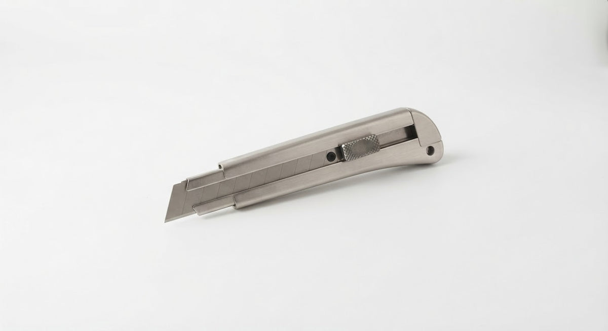 Cutter Métal Professionnel 18mm Auto-Lock & Lames (Cutter Métal Unitaire)